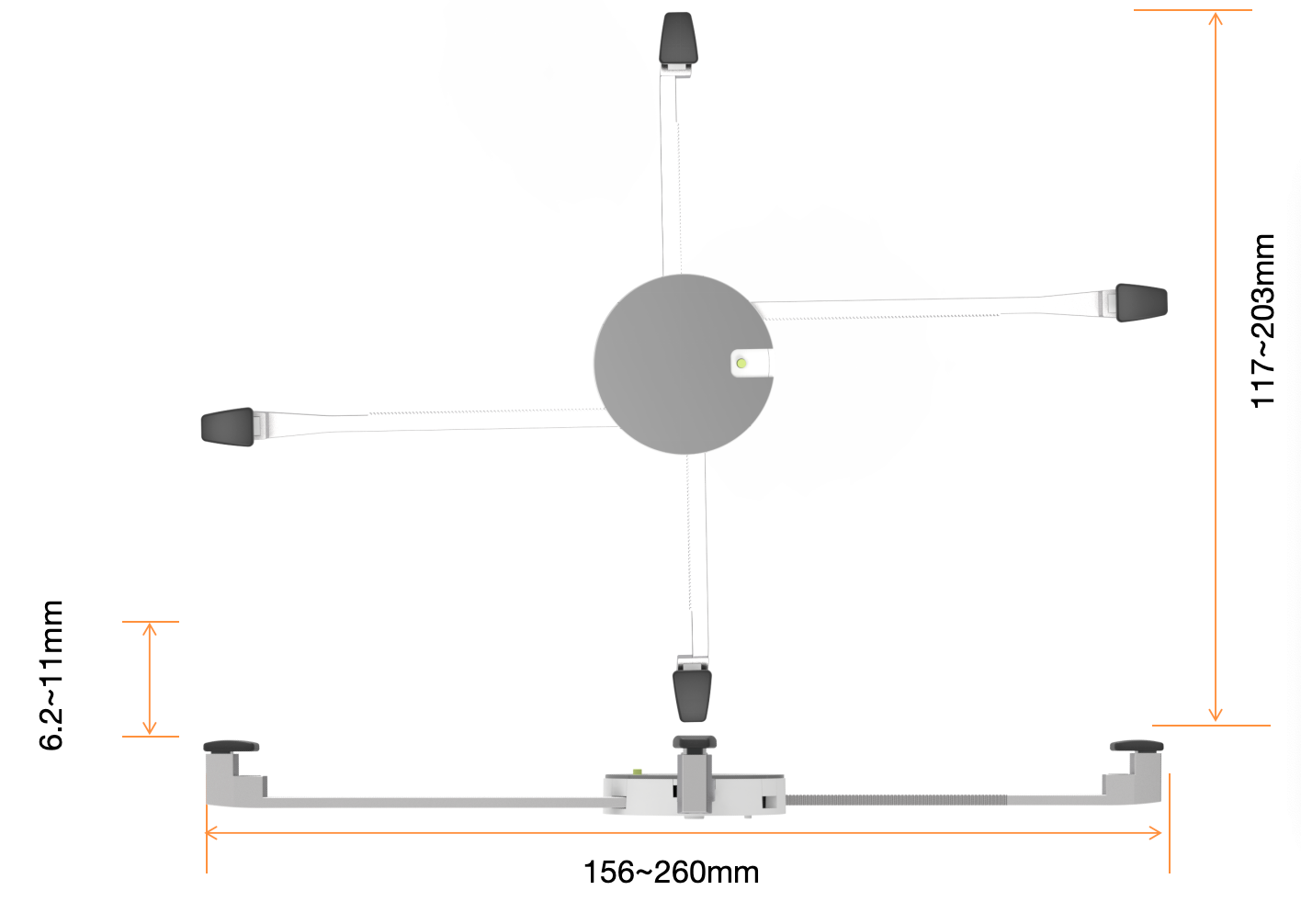 CT40 4 Claws Tablet Bracket
